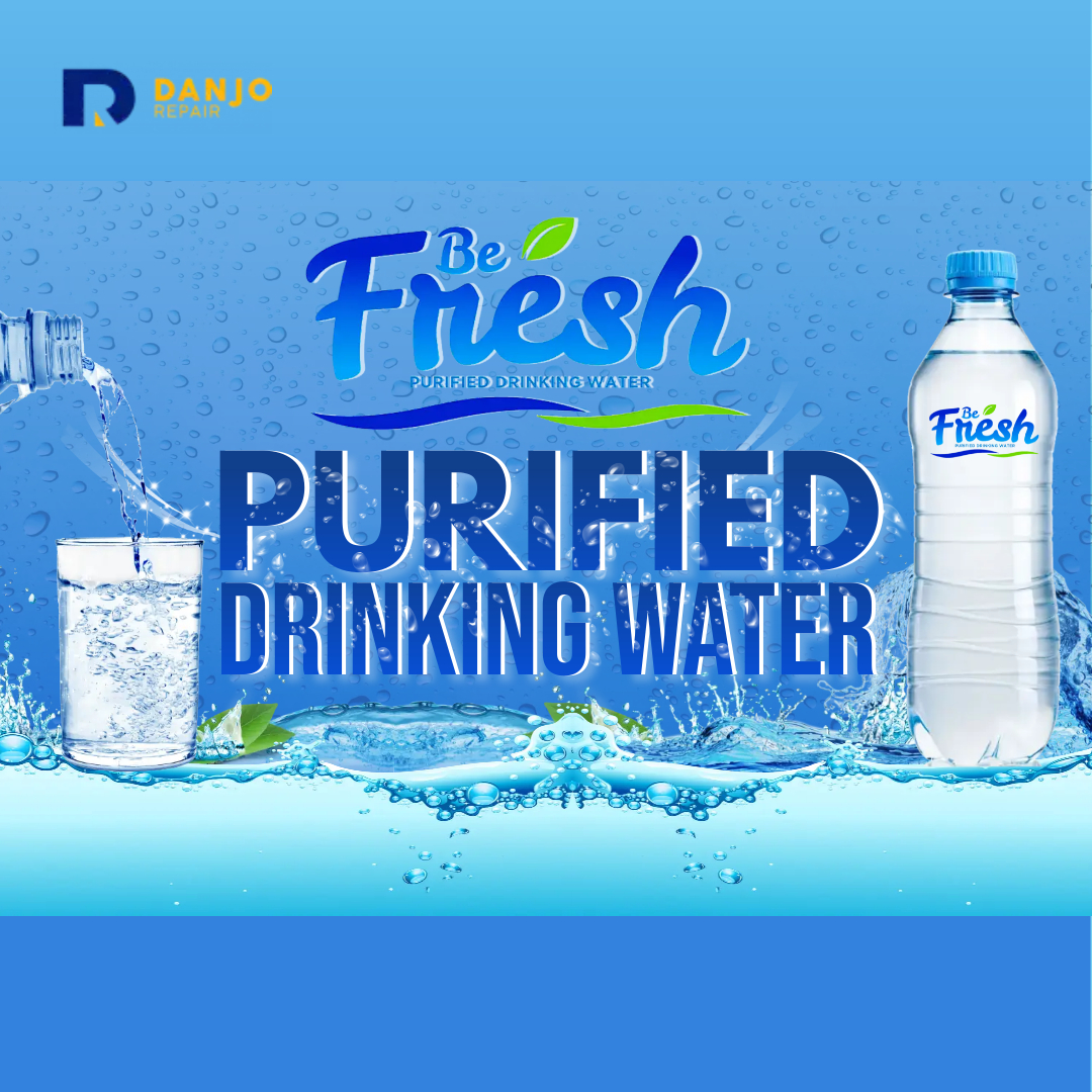 Purified Drinking Water - Made with PosterMyWall